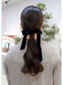 タイトポニー ヘアセット