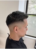 MEN’S/サーフカール/刈り上げセンターパート/表参道駅/青山