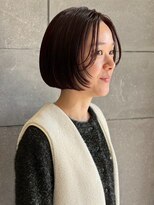 ディスコネクト(DISCO-N-NECT)&nbsp;ショートボブ ボブレイヤー ダークブラウン 艶髪 髪質改善