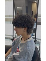 REEED 渋谷店　メンズ縮毛矯正/ニュアンスパーマ【リード】【4/3 NEW OPEN（予定）】&nbsp;MEN’S HAIR/波巻きマッシュウルフ