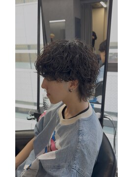 REEED 渋谷店　メンズ縮毛矯正/ニュアンスパーマ【リード】【4/3 NEW OPEN（予定）】 MEN’S HAIR/波巻きマッシュウルフ