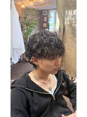 シャドウパーマ　ハイライト　メンズパーマ