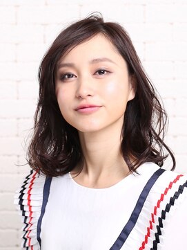 ピークアブー 原宿ハラカド(PEEK-A-BOO) 【PEEK-A-BOO】ウェーブミディアムロブ  箱崎貴彦