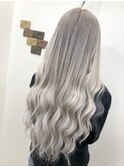 【ホワイトアッシュ】ロングヘアスタイル(^ ^)【NEXT池袋】