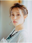 編み込みヘアアレンジ