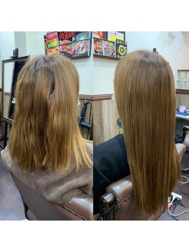 ディー エメ(D-aimer-) 梳かないボブベースへのエクステ　８５本使用☆