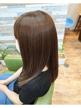 ハウオリ ヘアーワークス(Hauoli hair works) プレミアムカラー×ダブルグレージュ×レイヤースタイル