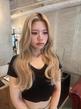 ルフレ 新宿本店2nd(Reflet) ハイトーン/ブロンド/ロングヘア/ツヤ髪