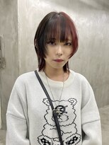 ソーコ 渋谷(SOCO)&nbsp;ネオウルフパーマスパイラルパーマ顔まわりレイヤーパーマウルフ