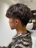 ソイクフ 四条大宮店(SOY-KUFU) 【soy-kufu】MEN'S HAIRアッシュブラックショートマッシュパーマ