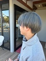 ミューシェレゴ(meauche...lego)&nbsp;マッシュショート/ブルー/アッシュ/グラデーション