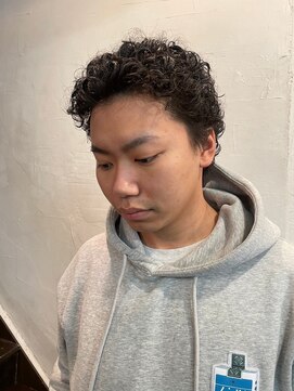 ビーバイエイトジェンツ(Bee by EIGHT GENTS) MEN'S HAIRマッシュウルフアッシュブラックカルマパーマ