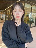 ぷつっとラインバングスリークボブ