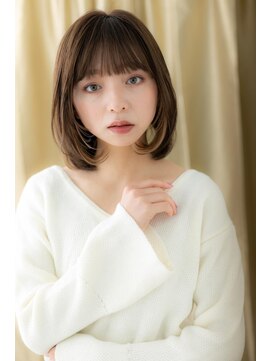 カバーヘア ブリス 上尾西口店(COVER HAIR bliss) イヤリングカラー外国人風内巻きワンカールTb6上尾20代30代40代