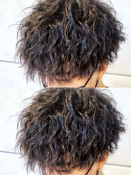 ニューヨークニューヨーク 海老江店(NYNY) 短髪ツーブロック/モテるツイストスパイラルパーマ/10代20代30代