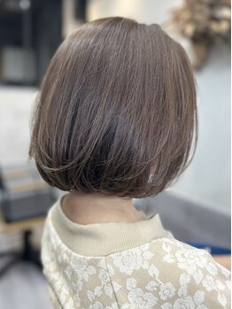 ノット(KNOOT.)の写真/【明るい白髪染め】白髪が気になりだしたファーストグレイカラーに効果大◎
