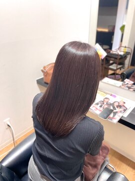 アパートメントヘアー 20代30代40代/ミディアムレイヤー艶/髪質改善カラーコース
