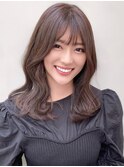 【F】ひし形エアリーレイヤー柔らかい似合わせくすみカラー