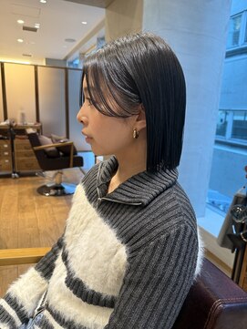 ラブハーツアンドビーウメダ(luve heart's And Be umeda) ぷつっとボブヘア