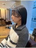 ぷつっとボブヘア