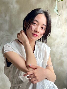 リッカ(RICCA) くびれヘア/ボブ/夏のヘアアレンジ/恵比寿/くびれボブ/顔まわり