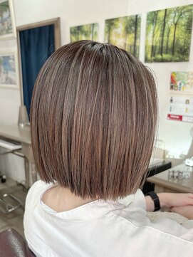 ゴロクヘアー(56 hair) プラチナグレージュボブ【56hair戸越銀座】
