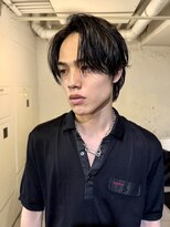 ファルベ(Farbe) スパイキーショート ブルーブラック フェザーパーマサーフカール