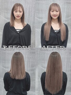 リップ 大阪本店(LIP) 【レミー100%最高級人毛/ロング】シールエクステ60枚+ブリーチ