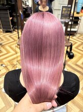 フレイムス ヘアアンドリラックス 大宮東口店(Frames) ハイトーン×クリアピンク