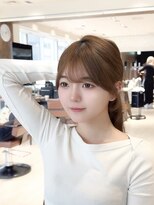 アマトウキョウスマートサロン(AMA TOKYO×Smart Salon)&nbsp;くびれレイヤー/顔まわりカット/くびれ巻き/レイヤーカット