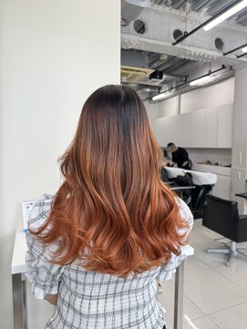 アライブ ハラジュク(ALIVE harajuku) 【ALIVE yu-ki 夏にぴったりオレンジバレイヤージュ】