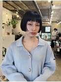 ミニボブ/ショートボブ/ニュアンスパーマ/顔周りカット/20代30代