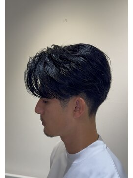 ビビット 大宮店(Vivid) メンズ縮毛矯正　センターパート　ビジネス　毛流れ　大宮