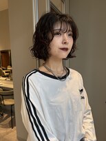 ノラギンザユー(NORA GINZA/U)&nbsp;ボブパーマニュアンスパーマフレンチボブ