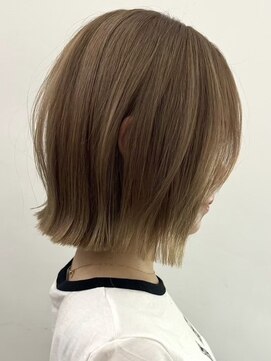 サンクマーケット 渋谷(cinq MARKET) 渋谷タッセルボブミルクティーベージュヘーゼルベージュカラー