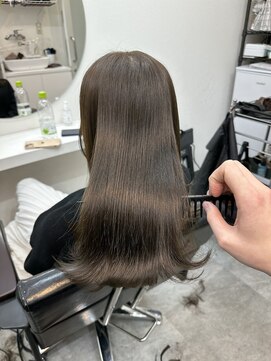 ミラ 銀座(MILA) 縮毛矯正×赤みがないオリーブカラー