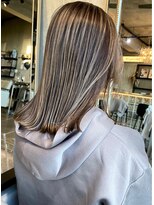 ヘアーリビング 730 宜野湾&nbsp;730 design color バレイヤージュ/グレージュ/ロング/ハイライト