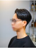 センターパート 大人ショート