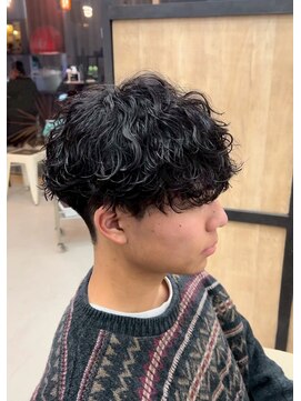 エッジ(EDGE) 大分メンズ刈り上げ無造作シャドウパーマスタイル