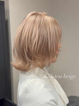 ベレーザ 渋谷(BELEZA) 17711ホワイトブロンドシャンパンベージュミディアムレイヤー