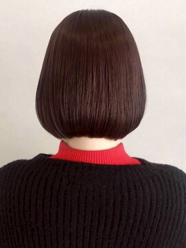 ラレヴ(Le Reve) ブラウンベージュ ボブ 髪質改善 透明感カラー ストレート 30代