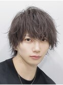 ［香摘］【グレージュメンズウルフ】メンズヘアスタイル