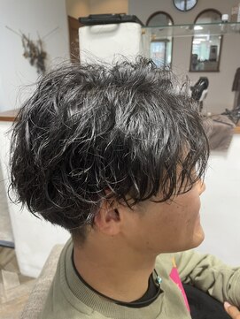 ソル(sol) セットが楽になる無造作パーマ