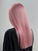 マグサロンギャラリー(Mag salon gallery) 大人可愛い丸みボブ根本パーマピンクラベンダーベビーピンク
