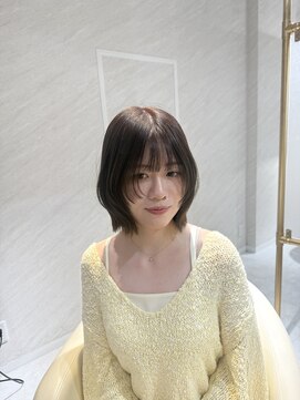 ミヨン 京橋店(miyon) 【miyon】韓国レイヤーカット×暗髪カラー×髪質改善