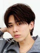 ルーシー 名古屋栄(LUCEY) センターパートニュアンスパーマフェザーパーマ波巻きパーマ