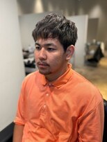 エムエイチザバーバー 本町(MH THE BARBER) ラフウェーブショート【北浜・淀屋橋】
