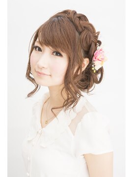 ヘアメイクアンドセットサロン リッコ(Hair make&set salon Ricco) 梅田セットサロンRicco編み込みナチュラルアップ