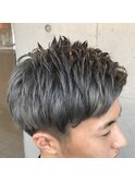 メンズスタイル×シルバーアッシュ