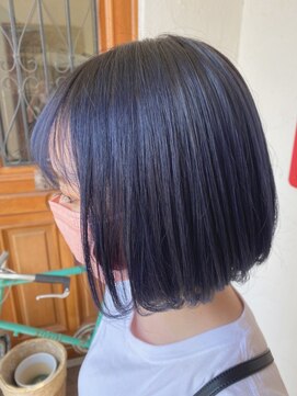 パディントン(Paddington) クールネイビー♪スタイリッシュボブ☆透明感と軽やかさ◎